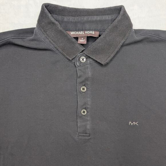 MICHAEL KORS Men's Polo Shirt - Medium Black - Picture 1 of 5